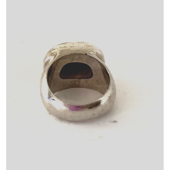 New EXEX Claudia Agudelo Red Jasper Sterling Silver Ring 10 - Picture 2 of 4